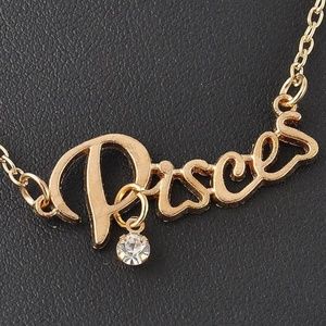 Pisces zodiac necklace